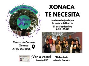 Xonaca renovará su Mesa Directiva de Vecinos