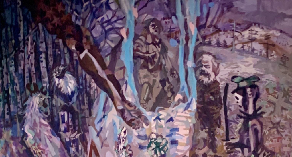 Pintura «Justos y Herejes» de Vlady, la descripción