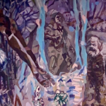 Pintura «Justos y Herejes» de Vlady, la descripción